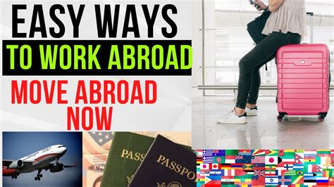 how to move abroad without a job